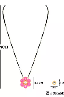 Pink mangalsutra