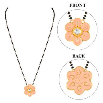 Pink mangalsutra 3