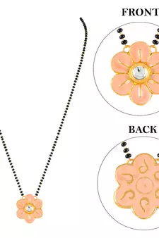 Pink mangalsutra