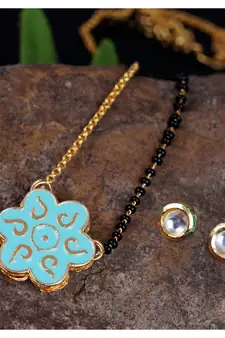 Blue mangalsutra