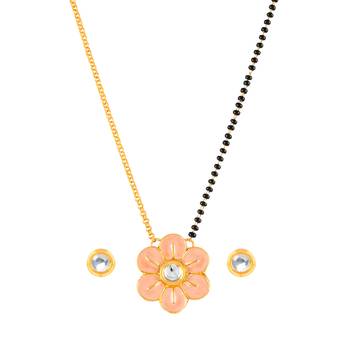 Pink mangalsutra 1