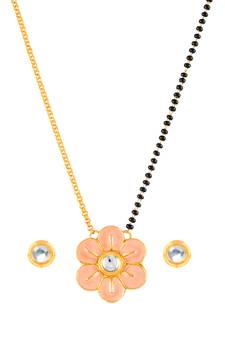 Pink mangalsutra