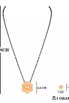 Pink mangalsutra