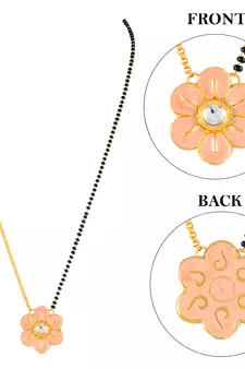 Pink mangalsutra