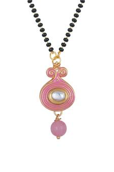 Pink mangalsutra