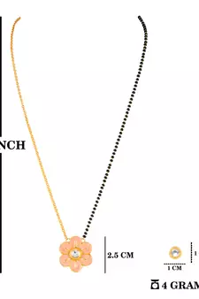 Pink mangalsutra