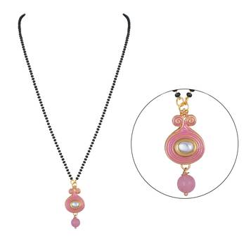 Pink mangalsutra 3