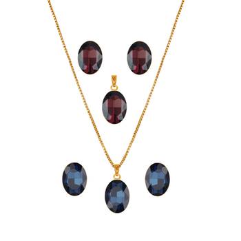 Blue necklaces 1