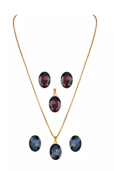 Blue necklaces