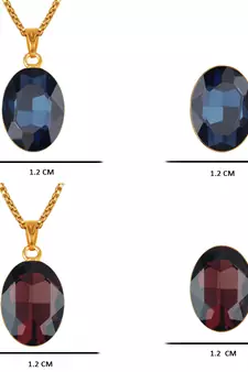 Blue necklaces