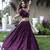 Women's wear wine color cotton semi-stitched lehenga with dupatta