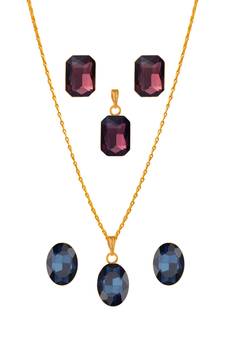 Blue necklaces