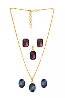 Blue necklaces