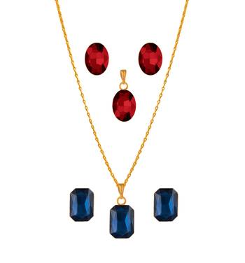 Blue necklaces 1