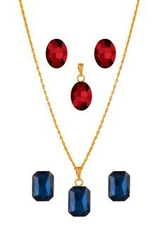 Blue necklaces