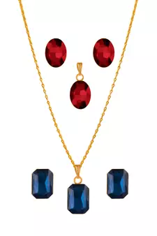 Blue necklaces