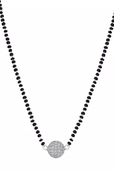 Silver mangalsutra