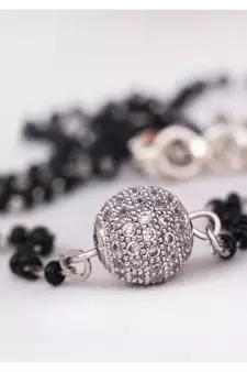 Silver mangalsutra