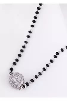 Silver mangalsutra