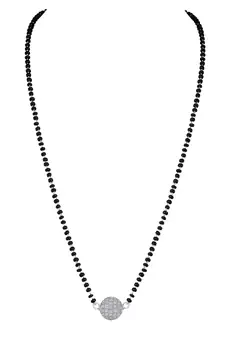 Silver mangalsutra