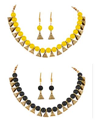 Yellow jewellery-combo 1