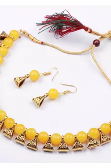 Yellow jewellery-combo