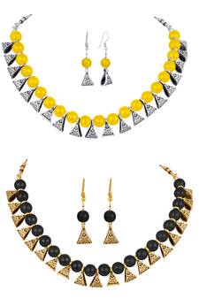 Yellow jewellery-combo