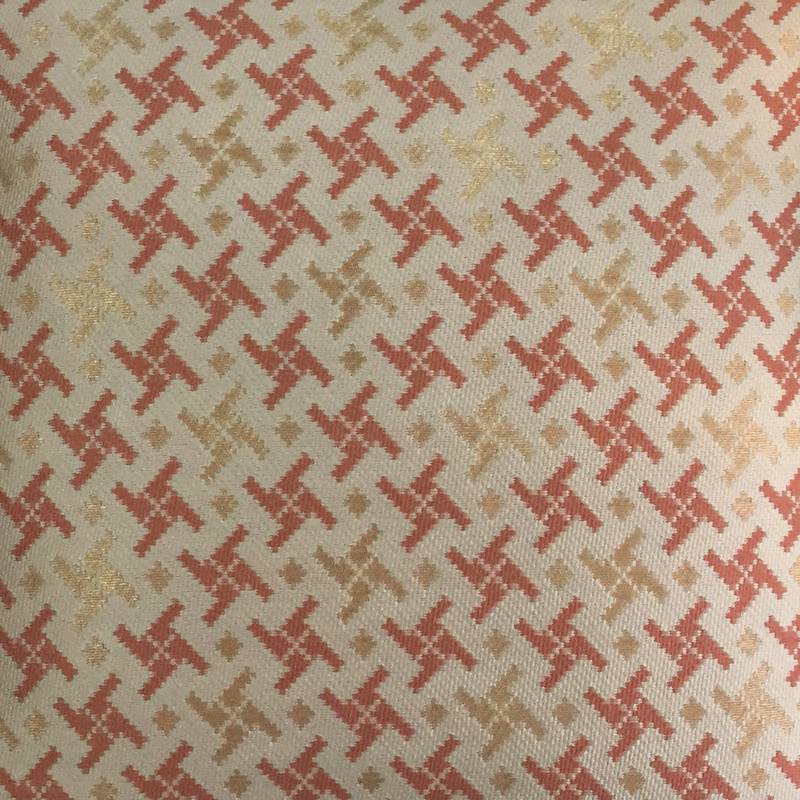 Lushomes Jacquard Orange Orange Design 2 Cushion Cover Set (Pack of 5, 16 x 16 inches)