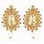 Indian Traditional Jewelry Sexy Kundan Drop Earrings White Goldd