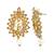 Indian Traditional Jewelry Sexy Kundan Drop Earrings White Goldd