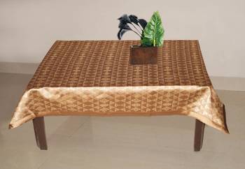 Lushomes Choco 3 Selfdesign Jaquard Centre Table Cover (36 x 60 inches, Single pc) 2