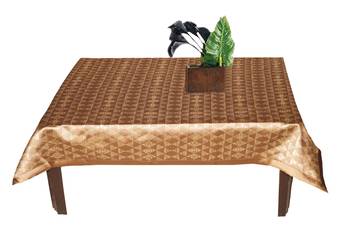 Lushomes Choco 3 Selfdesign Jaquard Centre Table Cover (36 x 60 inches, Single pc) 3