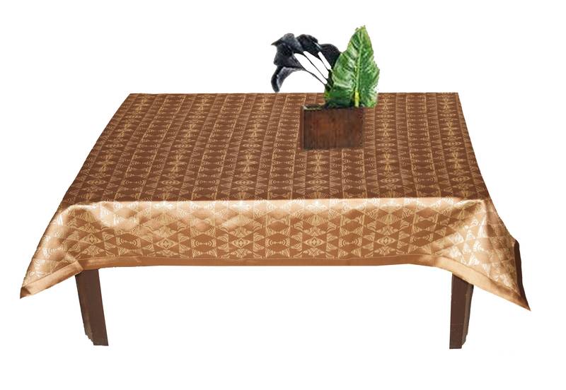 Lushomes Choco 3 Selfdesign Jaquard Centre Table Cover (36 x 60 inches, Single pc)