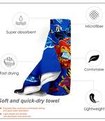 Lushomes Marine & Beach Polyester Printed Quick Dry Microfiber Bath Towel Set (26 x 57 inches, Set of 2)