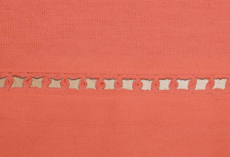 Lushomes Light Red Plain Dining Table Cover Cloth Size 36 x 60 Inches, Center Table Cloth