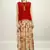 Red Chiffon top With Georgette Skirt