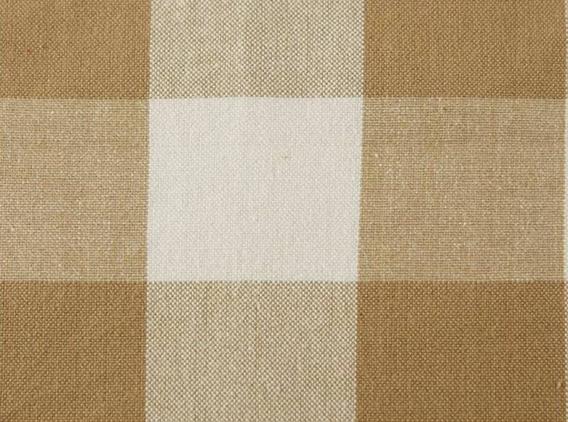  Buffalo Checks Biscuit & White Plaid Dining Table Cover Cloth (Size 60  Round, 6 Seater Round/Oval Table Cloth)