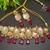 Red Handmade Loop Fitting Beaded Designer Necklace for Women Wedding
