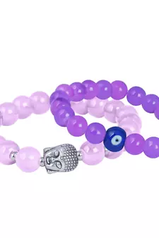 Purple bracelets