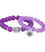 Purple bracelets