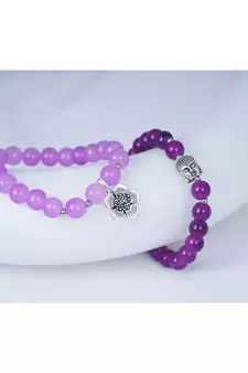 Purple bracelets