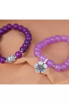 Purple bracelets