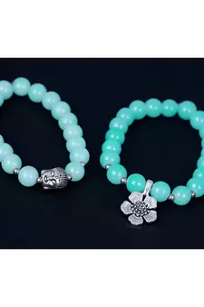 Blue bracelets