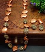 Multicolor Handmade Loop Fitting Shell & American Diamond Beaded Designer Necklace for Women Wedding