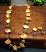 Multicolor Handmade Loop Fitting Shell & American Diamond Beaded Designer Necklace for Women Wedding