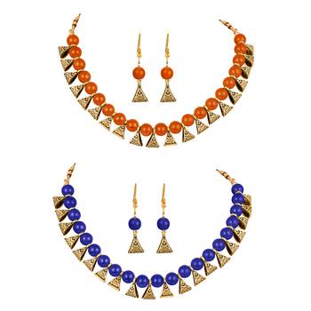Orange jewellery-combo 1