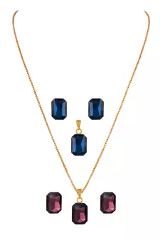 Blue necklaces