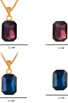 Blue necklaces