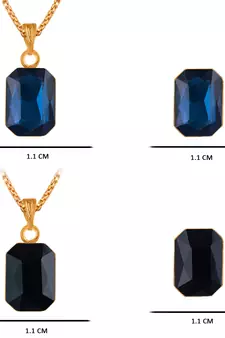 Blue necklaces