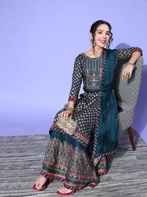 "The Venus" Women Ethnic Kurti Skirt & Dupatta Set 1